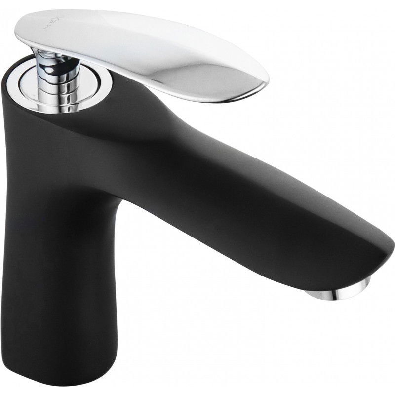 Mexen Lily robinet de lavabo, Noir/Chrome - 73600-17