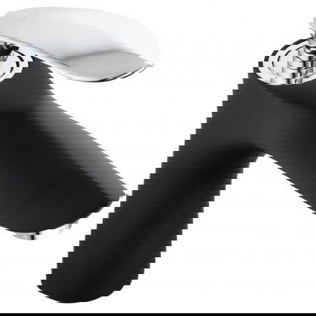 Mexen Lily robinet de lavabo, Noir/Chrome - 73600-17