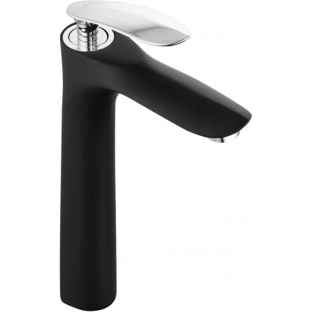 Mexen Lily Mitigeur lavabo haut, noir/chrome - 73610-17
