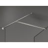 Mexen Kioto paroi de douche Walk-in 130 x 85 cm, transparent, nickel brossé - 800-130-202-97-00-085
