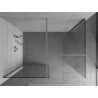 Mexen Kioto paroi de douche Walk-in 150 x 95 cm, transparent, nickel brossé - 800-150-202-97-00-095