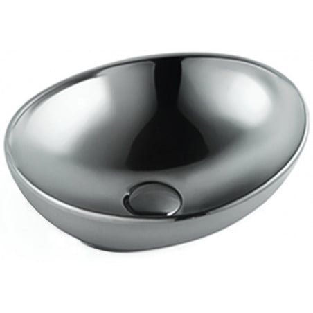 Mexen Elza lavabo de comptoir 40 x 33 cm, Argent - 21014087