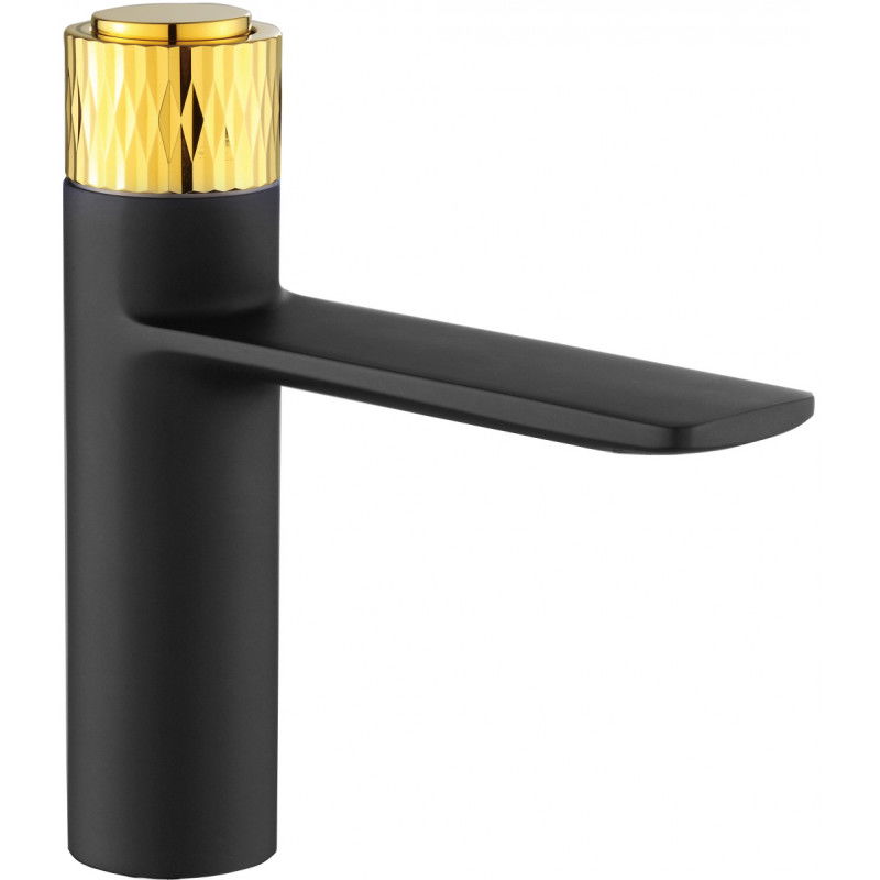 Mexen Zero+ robinet de lavabo, Noir/Or - 71600-75