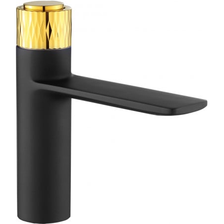 Mexen Zero+ robinet de lavabo, noir/doré - 71600-75
