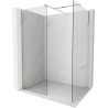 Mexen Kioto panneau de douche Walk-in 155 x 110 cm, transparent, nickel brossé - 800-155-202-97-00-110