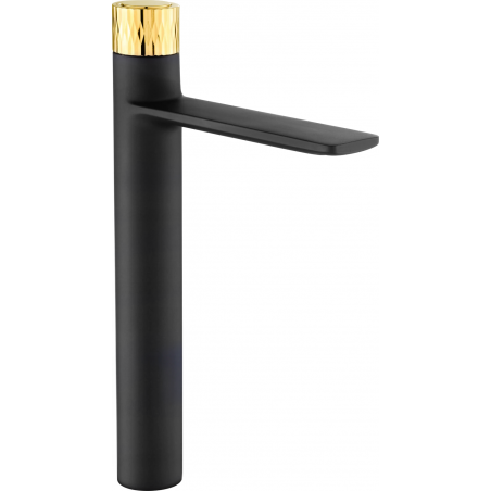 Mexen Zero+ robinet de lavabo haut, Noir/Or - 71610-75