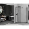 Mexen Kioto paroi de douche Walk-in 75 x 70 cm, transparent, gris canon brossé - 800-075-202-66-00-070