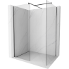 Mexen Kioto paroi de douche Walk-in 75 x 70 cm, transparent, gris canon brossé - 800-075-202-66-00-070