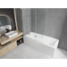 Mexen Cube baignoire rectangulaire 170 x 80 cm avec habillage et paroi 3 volets 120 cm, transparent, chrome - 550517080X9012030?