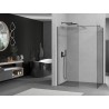 Mexen Kioto paroi de douche Walk-in 140 x 120 cm, transparent, gris fusil brossé - 800-140-202-66-00-120