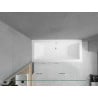 Mexen Cube baignoire rectangulaire 170 x 80 cm avec habillage et paroi 3 volets 120 cm, transparent, chrome - 550517080X9012030?