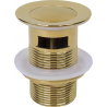 Mexen petit bouchon rond click-clack avec trop-plein, Or - 79925-50