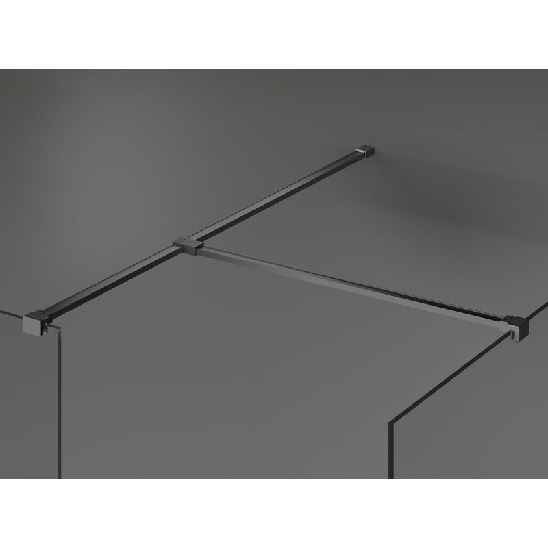 Mexen Kioto paroi de douche Walk-in 120 x 105 cm, transparent, gun metal - 800-120-202-95-00-105