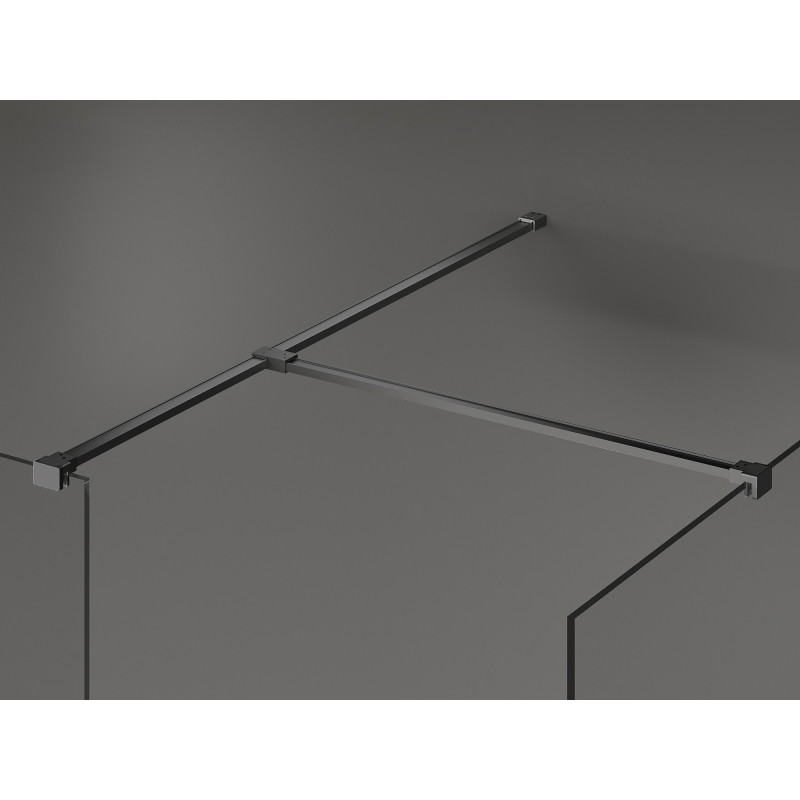 Mexen Kioto paroi de douche Walk-in 155 x 70 cm, transparent, métal canon - 800-155-202-95-00-070