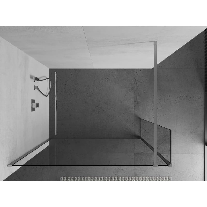 Mexen Kioto paroi de douche Walk-in 95 x 30 cm, transparent, chrome - 800-095-212-01-00-030