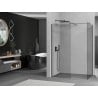 Paroi de douche Mexen Kioto Walk-in 170 x 80 cm, transparente, gun metal - 800-170-202-95-00-080