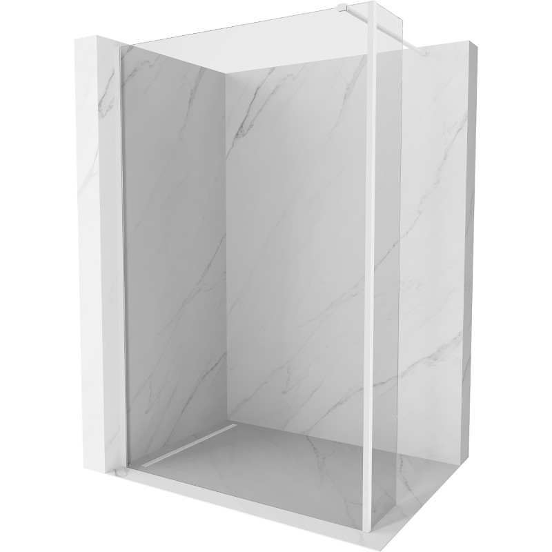 Mexen Kioto paroi de douche Walk-in 160 x 30 cm, transparent, blanc - 800-160-212-20-00-030