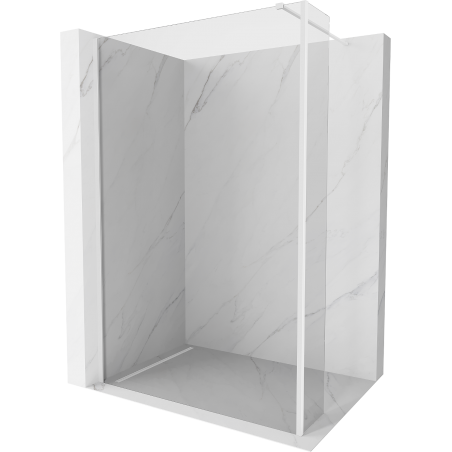 Mexen Kioto paroi de douche Walk-in 140 x 40 cm, transparent, blanc - 800-140-212-20-00-040