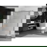 Mexen Kioto paroi de douche Walk-in 100 x 40 cm, motif noir, blanc - 800-100-212-20-70-040