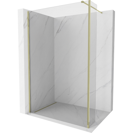 Mexen Kioto paroi de douche Walk-in 105 x 30 cm, transparent, doré - 800-105-212-50-00-030