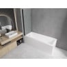 Mexen Cubik baignoire rectangulaire 150 x 70 cm avec tablier et paroi de douche 1 volet 70 cm, transparent, noir - 550315070X90?
