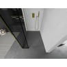 Mexen Kioto paroi de douche Walk-in 160 x 40 cm, cadre noir, doré - 800-160-212-50-70-040