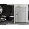 Mexen Kioto paroi de douche Walk-in 125 x 30 cm, transparent, or brossé - 800-125-212-55-00-030