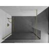 Mexen Kioto paroi de douche Walk-in 150 x 30 cm, transparent, or brossé - 800-150-212-55-00-030