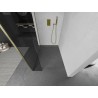 Mexen Kioto paroi de douche Walk-in 105 x 40 cm, transparent, or brossé - 800-105-212-55-00-040