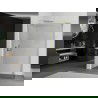 Mexen Kioto paroi de douche Walk-in 155 x 40 cm, transparente, finition or doré brossé - 800-155-212-55-00-040