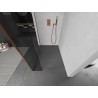 Mexen Kioto paroi de douche Walk-in 120 x 30 cm, transparent, or rose - 800-120-212-60-00-030