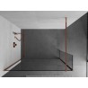 Mexen Kioto paroi de douche Walk-in 120 x 30 cm, transparent, or rose - 800-120-212-60-00-030