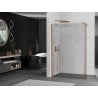 Mexen Kioto paroi de douche Walk-in 115 x 40 cm, transparent, or rose - 800-115-212-60-00-040