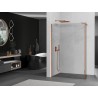 Mexen Kioto paroi de douche Walk-in 110 x 40 cm, transparent, or rose - 800-110-212-60-00-040