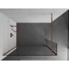 Mexen Kioto paroi de douche Walk-in 115 x 40 cm, transparent, or rose - 800-115-212-60-00-040