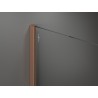 Mexen Kioto paroi de douche Walk-in 100 x 40 cm, transparent, cuivre brossé - 800-100-212-65-00-040