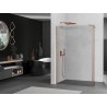 Mexen Kioto paroi de douche Walk-in 135 x 40 cm, transparent, cuivre brossé - 800-135-212-65-00-040