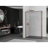 Mexen Kioto paroi de douche Walk-in 120 x 30 cm, cadre noir, cuivre brossé - 800-120-212-65-70-030