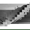 Mexen Kioto paroi de douche Walk-in 100 x 40 cm, motif noir, gun gray brossé - 800-100-212-66-70-040