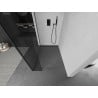 Mexen Kioto paroi de douche Walk-in 145 x 30 cm, transparente, noire - 800-145-212-70-00-030