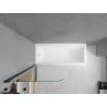 Mexen Cubik baignoire rectangulaire 160 x 70 cm avec habillage et paroi pivotante 70 cm, transparent, noir - 550316070X90070170?