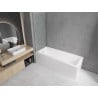 Mexen Cubik baignoire rectangulaire 160 x 70 cm avec habillage et paroi de douche 1-volet 80 cm, transparent, chrome - 55031607?