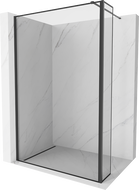 Mexen Kioto paroi de douche Walk-in 140 x 40 cm, cadre noir, noir - 800-140-212-70-70-040