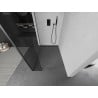 Paroi de douche Mexen Kioto Walk-in 105 x 40 cm, transparent, gun metal - 800-105-212-95-00-040