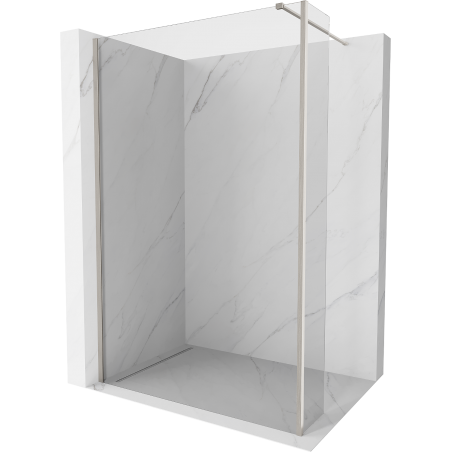 Mexen Kioto paroi de douche Walk-in 110 x 30 cm, transparent, nickel brossé - 800-110-212-97-00-030