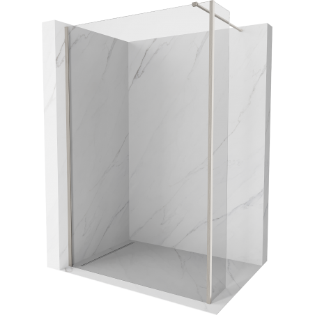 Mexen Kioto paroi de douche Walk-in 140 x 30 cm, transparent, nickel brossé - 800-140-212-97-00-030