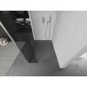 Mexen Kioto paroi de douche Walk-in 90 x 40 cm, transparent, nickel brossé - 800-090-212-97-00-040