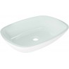 Mexen Araks vasque à poser en verre 54 x 39 cm, blanche - 24155430