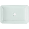 Mexen Megan lavabo en verre à poser 56 x 36 cm, blanc - 24135630