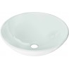 Mexen Mira lavabo en verre sur plan 42 x 42 cm, blanc - 24124230